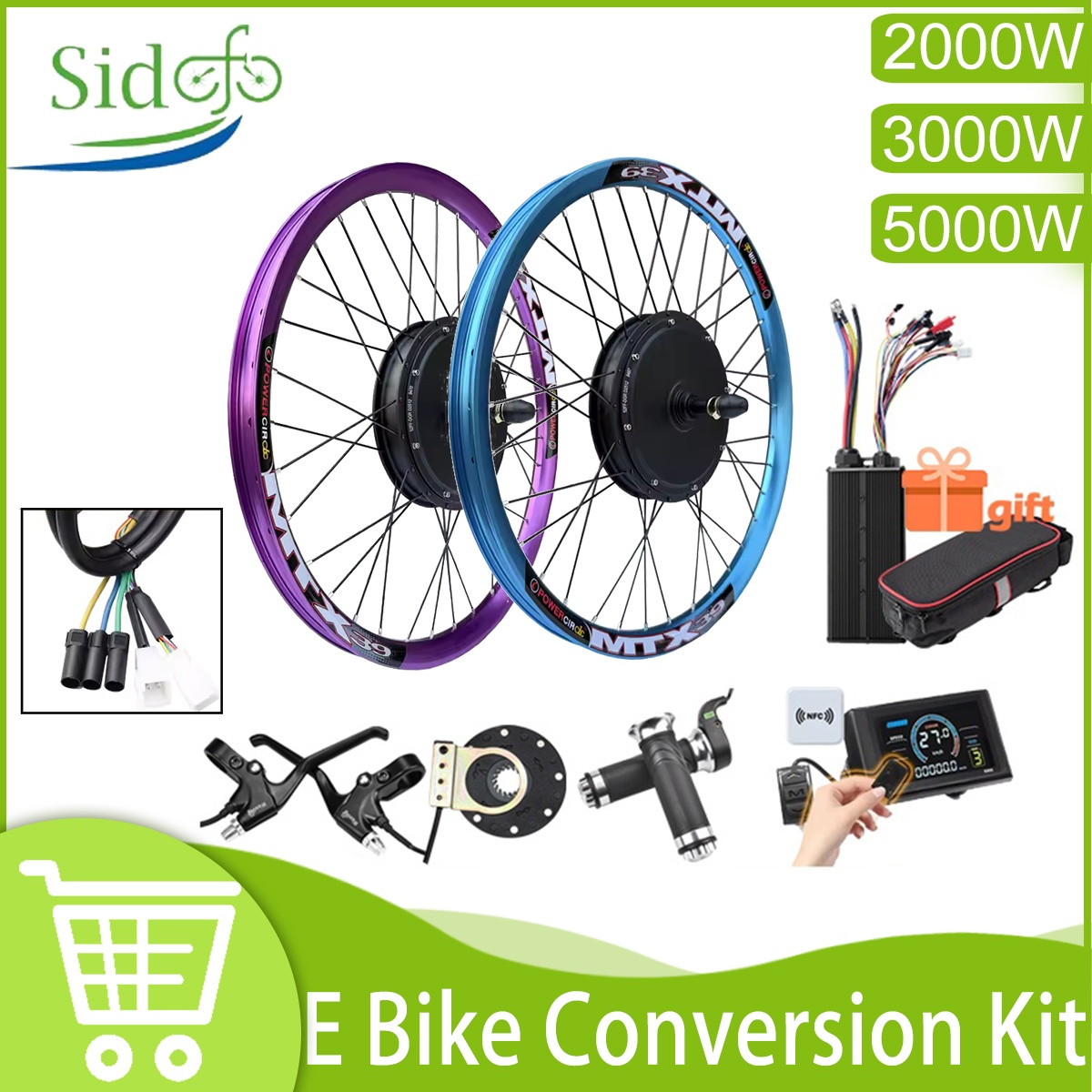5000W Hub Motor Kit 72V - Nuevo Kit de Conversión para Bicicleta