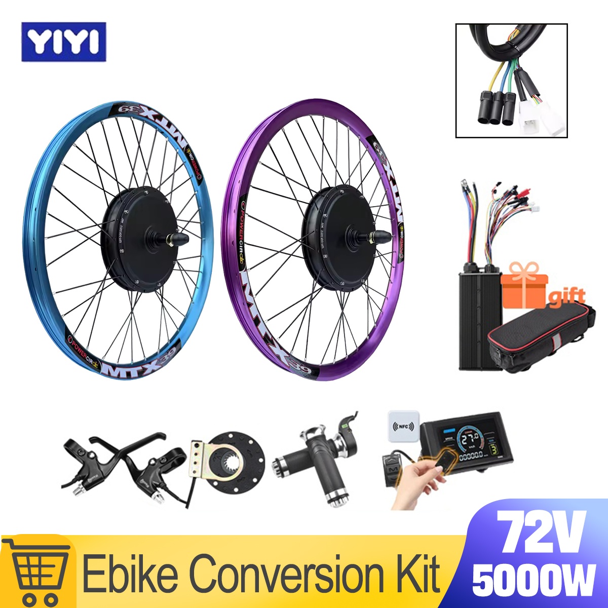 5000W Hub Motor Kit 72V - Nuevo Kit de Conversión para Bicicleta