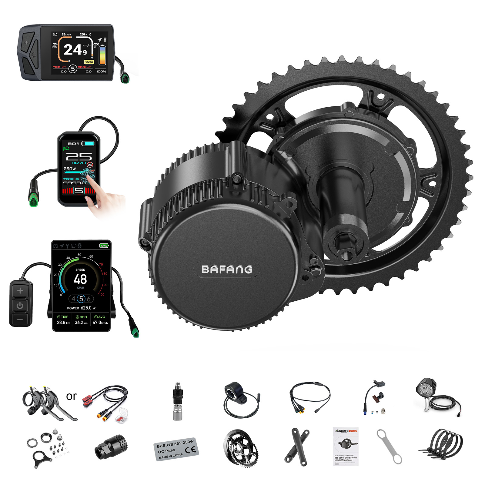 Central Motor Kit With Torque Sensor 500W - [Envío Local en EE. UU.] Kit