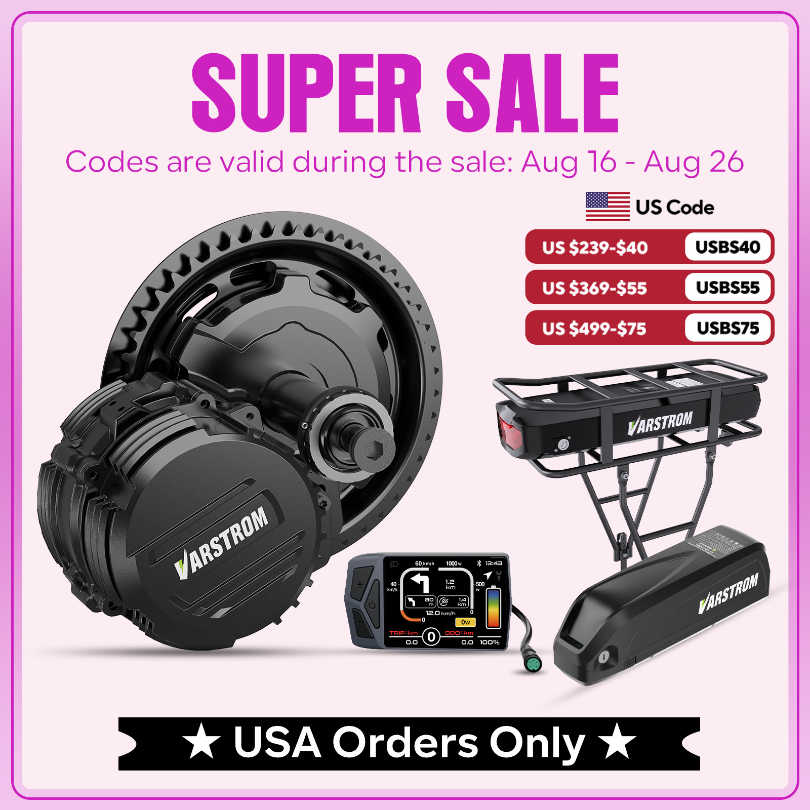 High Torque Brushless Mid Motor Kit - Kit de Motor de Accionamiento Central