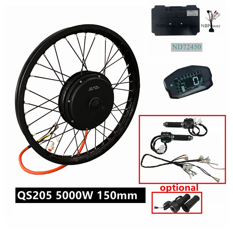 5000W Hub Motor Kit 72V - Kit de Bicicleta Eléctrica NBpower/QS205 V3