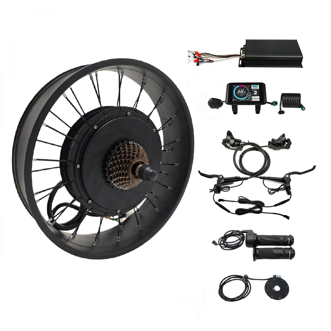 5000W Hub Motor Kit 72V - Kits de conversión de rueda gorda