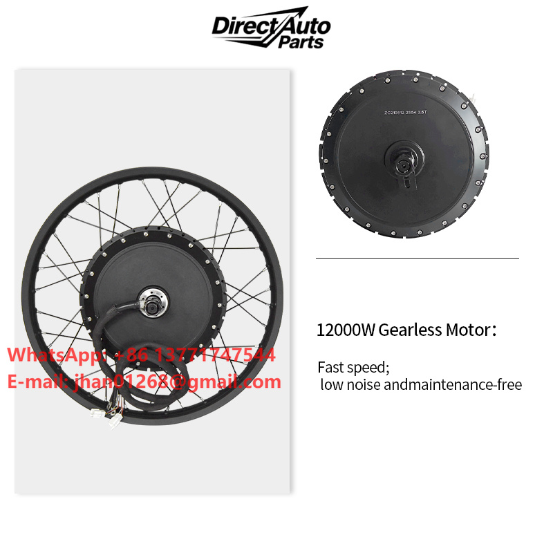 12000W Electric Motorcycle Hub Motor - Kit de Conversión de Motor de