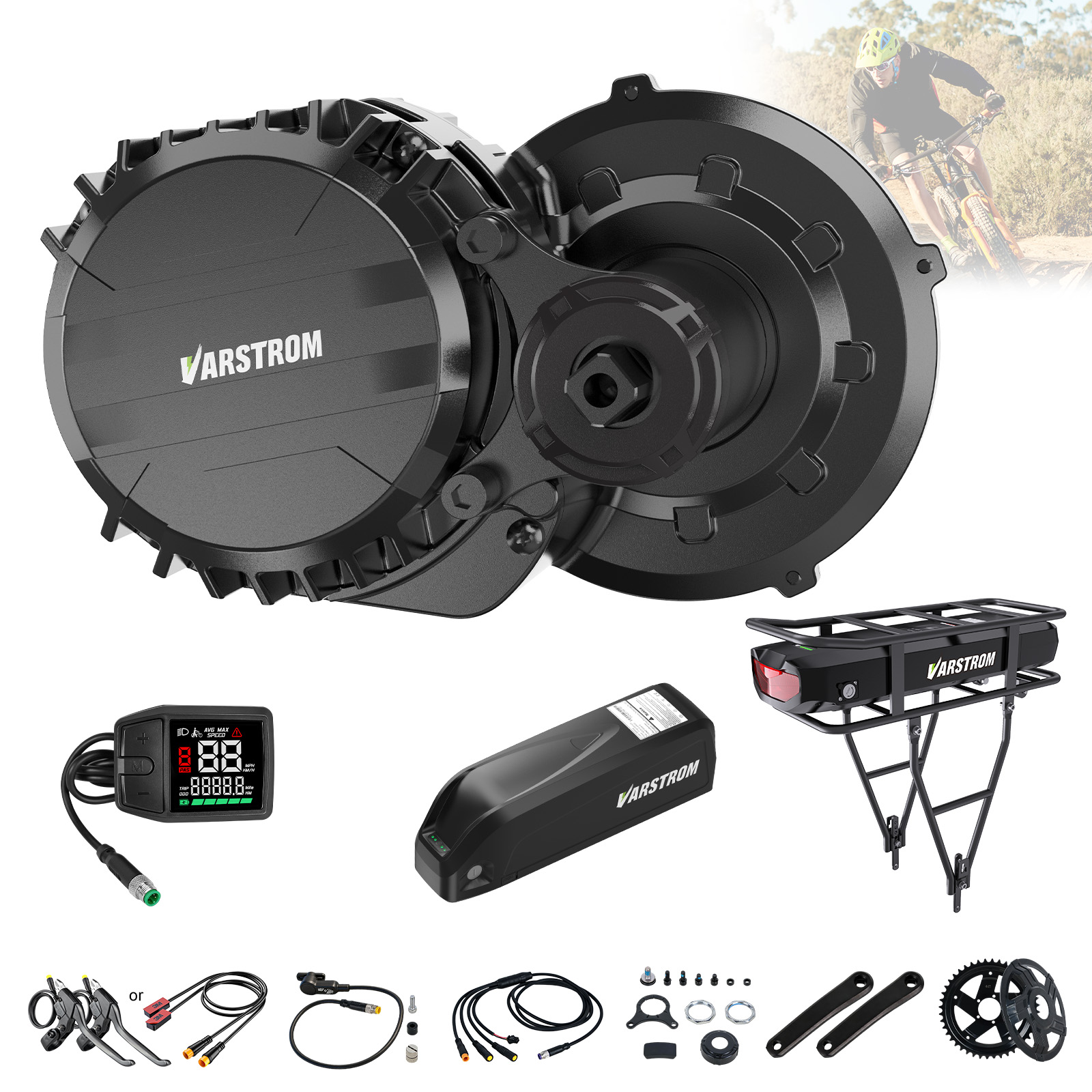 Side Hung Mid Drive Motor Kit - Kit de motor central Varstrom 750W