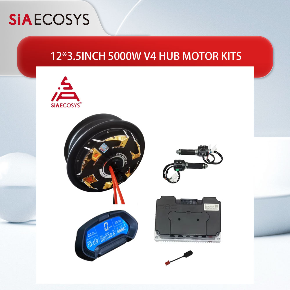 5000W Hub Motor Kit 72V - Motor QS de 12x3,5 pulgadas, 5000W,