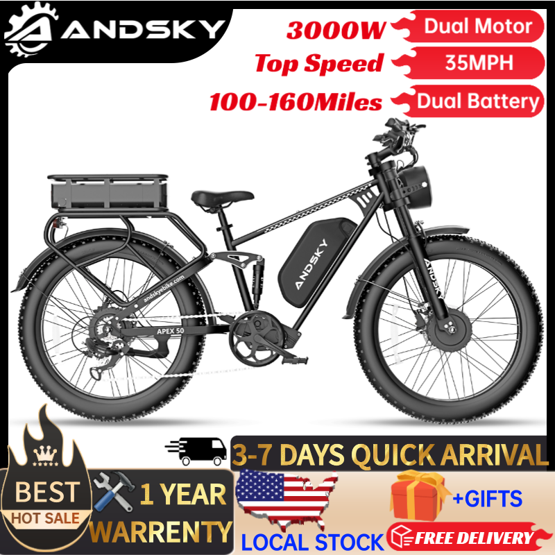 Torque Sensor Mid Drive Motor Kit - Bicicleta Eléctrica ANDSKY Apex50 AWD, Motor