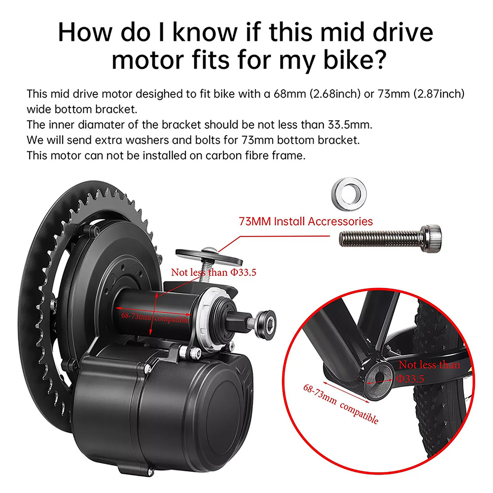 Kit de motor central TongSheng - Torque Sensor Mid Drive Motor Kit reseña y precio