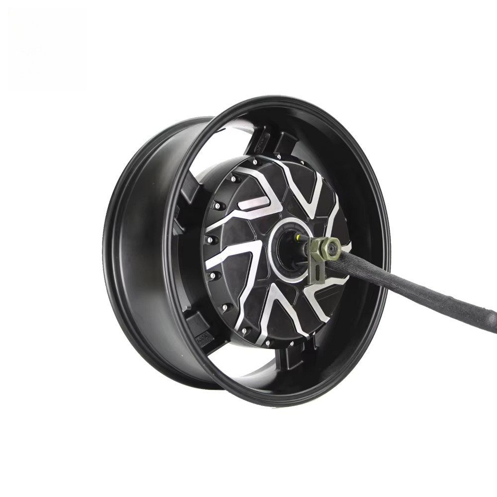 Venta caliente: 17X6,0 pulgada - 12000W Electric Motorcycle Hub Motor reseña y precio