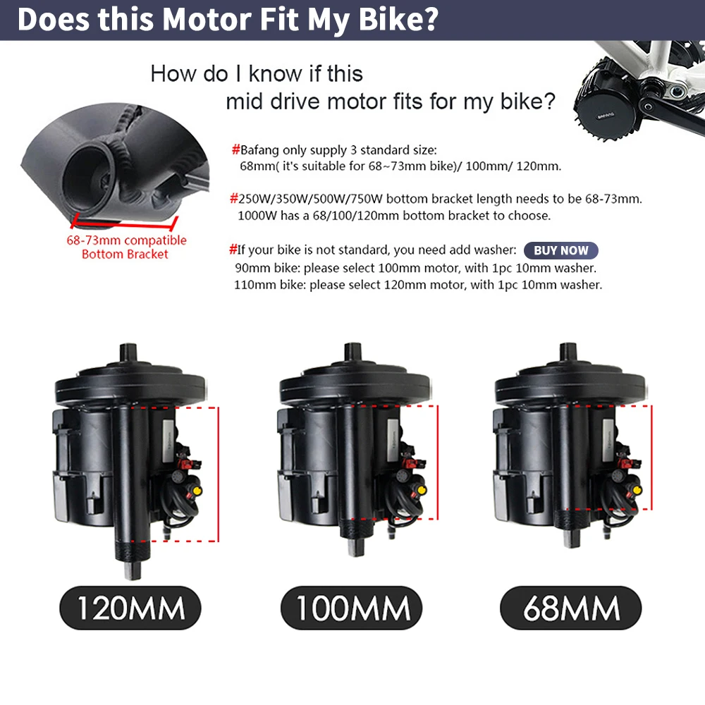 Bafang BBSHD 1000W 52V 48V 68m - Side Hung Mid Drive Motor Kit reseña y precio