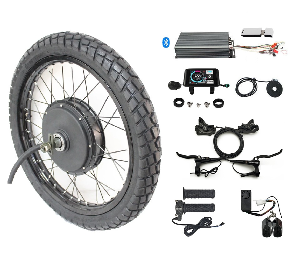 48V-72V 100A 5000W llanta de m - 5000W Hub Motor Kit 72V reseña y precio